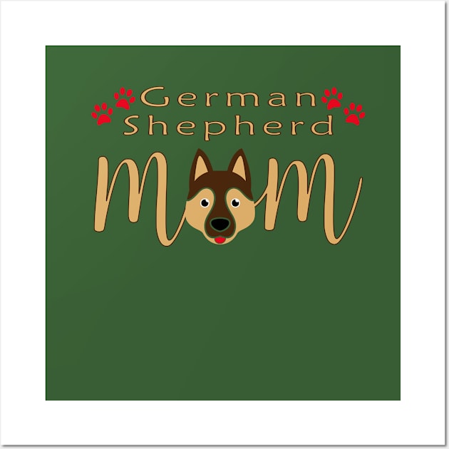 German Shepherd Mom Gifts Wall Art by THE Dog Designs